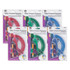 ADVANTUS Charles Leonard Safety Compass & 6" Swing Arm Protractor, Assorted Colors, 6 Sets
