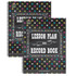 TEACHER CREATED RESOURCES Teacher Created Resources® Chalkboard Brights Lesson Plan and Record Book, Pack of 2