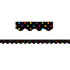 TEACHER CREATED RESOURCES Teacher Created Resources® Multicolor Dots on Black Scalloped Border Trim, 35 Feet