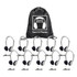 HAMILTON ELECTRONICS VCOM HamiltonBuhl® Sack-O-Phones, 10 HA2 Personal Headphones, Foam Ear Cushions in a Carry Bag