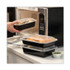 PACTIV EVERGREEN CORPORATION NC888B Newspring VERSAtainer Microwavable Containers, 38 oz, 8.8 x 6 x 2.5, Black/Clear, Plastic, 150/Carton