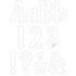 TEACHER CREATED RESOURCES Teacher Created Resources® White 4" Wild Whimsy Self-Adhesive Letters, 222 Pieces