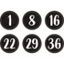 TEACHER CREATED RESOURCES Teacher Created Resources® Spot On Floor Markers Modern Farmhouse Numbers 1-36, 4"