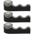 TEACHER CREATED RESOURCES Teacher Created Resources® Modern Farmhouse Black with Gray Scalloped Rolled Border Trim, 50 Feet Per Roll, Pack of 3