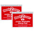 LEARNING ADVANTAGE READY 2 LEARN™ Jumbo Washable Stamp Pad - Red - 6.2"L x 4.1"W - Pack of 2