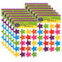 TEACHER CREATED RESOURCES Teacher Created Resources® Bright Stars Stickers (die cut star shape), 120 Per Pack, 12 Packs