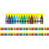 ADVANTUS Charles Leonard Borders/Trims, Magnetic, Rectangle Cut - 1-1/2" x 24", Crayon Theme, 24' per Pack, 2 Packs