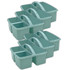 TEACHER CREATED RESOURCES Teacher Created Resources® Plastic Storage Caddy, Calming Blue, Pack of 6
