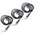 BAUMGARTENS INC SICURIX Standard Lanyard, Rope Style, J Hook, Black, 12 Per Pack, 3 Packs