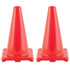 CHAMPION SPORTS Champion Sports Hi-Visibility Flexible Vinyl Cone, 18" Orange, Pack of 2