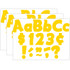 TEACHER CREATED RESOURCES Teacher Created Resources® Yellow Gold Funtastic 4" Letters Combo Pack, 208 Per Pack, 3 Packs