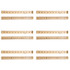ADVANTUS Charles Leonard Meter Stick Ruler with Metal End, Pack of 6