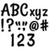CREATIVE TEACHING PRESS Creative Teaching Press® Stylish Black 4" Designer Letters, 235/Pack
