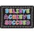ASHLEY PRODUCTIONS Ashley Productions® The Original Fun Mat™, Welcome Mat, 15.5" x 23.5", Believe, Achieve, Succeed, Chalk Loops