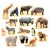 LEARNING ADVANTAGE TickiT® Wooden Wild Animal Blocks - Set of 15