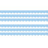 TEACHER CREATED RESOURCES Teacher Created Resources® Composition Blue Scalloped Border Trim, 35 Feet Per Pack, 6 Packs
