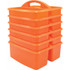 TEACHER CREATED RESOURCES Teacher Created Resources® Orange Plastic Storage Caddy, Pack of 6