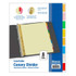BAZIC PRODUCTS BAZIC Products® Canary Paper Dividers with Insertable Color Tabs, Pack of 8