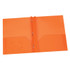 TOPS PRODUCTS Oxford® Poly Two Pocket Portfolio with Prongs, Orange, Pack of 25