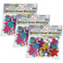 LEARNING ADVANTAGE READY 2 LEARN™ Glitter Foam Stickers - Stars - Multicolor, 168 Per Pack, 3 Packs