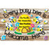 ASHLEY PRODUCTIONS Smart Poly® Welcome Mat with Slip Resistant Backing, 15.5" x 23.5", Bee Hive Theme Values