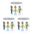 CARSON DELLOSA EDUCATION Carson Dellosa Education All Are Neighbors Rolled, 65 Feet Per Roll, Pack of 3