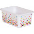 TEACHER CREATED RESOURCES Teacher Created Resources® Confetti Small Plastic Storage Bin