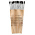 ADVANTUS Charles Leonard Easle Brushes, 1/4" Wide, Stubby Handle, Natural Bristles, Pack of 12