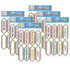 ASHLEY PRODUCTIONS Ashley Productions® Magnetic Die-Cut Timesavers & Labels, Confetti Classroom Subjects, 8 Per Pack, 6 Packs