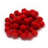 ADVANTUS Charles Leonard Creative Arts™ Pom-Poms, 1", Red, Pack of 50