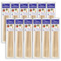 BAZIC PRODUCTS BAZIC Products® Assorted Round Natural Wooden Dowel, 10 Per Pack, 12 Packs