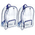BAGS OF BAGS Bags of Bags Clear Backpack, Pack of 2
