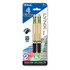 BAZIC PRODUCTS BAZIC Products® Lynx Satin Top 4-Color Pen with Cushion Grip, Pack of 2