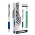 ZEBRA PEN CORPORATION Zebra Pen Z-Grip® Flight Retractable Ballpoint Pens, Blue, Dozen
