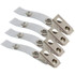 BAUMGARTENS INC SICURIX Button ID Badge Strap Clips, 25 Per Pack, 4 Packs