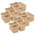 TEACHER CREATED RESOURCES Teacher Created Resources® Plastic Storage Caddy, Light Brown, Pack of 6