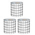 CARSON DELLOSA EDUCATION Carson Dellosa Education Happily Ever Elementary Creatively Inspired Black & White Grid Rolled Straight Bulletin Board Borders, 65 Feet Per Roll, Pack of 3
