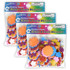 LEARNING ADVANTAGE READY 2 LEARN™ Glitter and Foam Stickers - Stacking Flowers - 144 Per Pack - 3 Packs