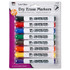 ADVANTUS Charles Leonard Dry Erase Markers, Barrel Style, Low Odor, Chisel Tip, Assorted Colors, Pack of 8