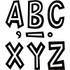 TEACHER CREATED RESOURCES Teacher Created Resources® Black and White 7" Fun Font Letters, Pack of 120