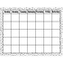 TEACHER CREATED RESOURCES Teacher Created Resources® Black Painted Dots on White Calendar Chart, 17" x 22"