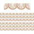 TEACHER CREATED RESOURCES Teacher Created Resources® Natural Poms Scalloped Die-Cut Border Trim, 35 Feet Per Pack, 6 Packs