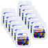 BAZIC PRODUCTS BAZIC Products® Round Push Pins, Assorted Color, 80 Per Pack, 12 Packs