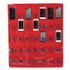 LEARNING RESOURCES LER0056 Multi-Use Storage Pocket Chart, 35 Pockets, 13 x 18, Red