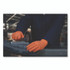 AMMEX CORPORATION GloveWorks® by GWUOFN46050 Ultra Industrial Flock-Lined Nitrile Disposable Gloves, Large, 8 mil Thick, 9.06" Long, Orange, 50/Box, 10 Boxes/Carton