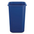 BOARDWALK 28QTRECYCLEB Recycling Container, 7 gal, Polypropylene, Blue