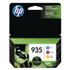 HP INC N9H65FNCT HP 935, (N9H65FN) 3-Pack Cyan/Magenta/Yellow Original Ink Cartridges, 24 Packs/Carton