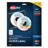 AVERY PRODUCTS CORPORATION 8692 Inkjet CD Labels, Matte White, 40/Pack