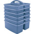 TEACHER CREATED RESOURCES Teacher Created Resources® Slate Blue Plastic Storage Caddy, Pack of 6