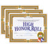FLIPSIDE Hayes Publishing High Honor Roll Certificate, 8.5" x 11", 30 Per Pack, 3 Packs